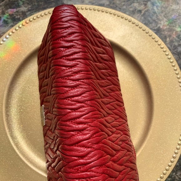 Red Coach Leather Wallet - Picture 3 of 13